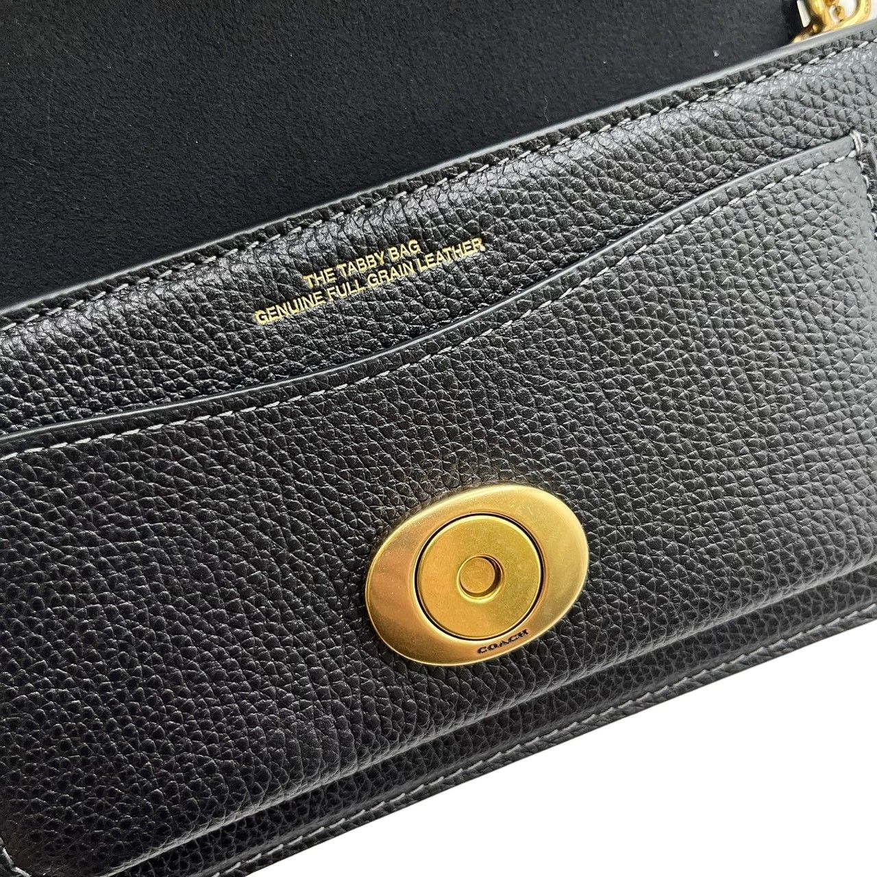 COACH タビー チェーン クロスボディ バッグ 19 CBF14 ブラック 黒 