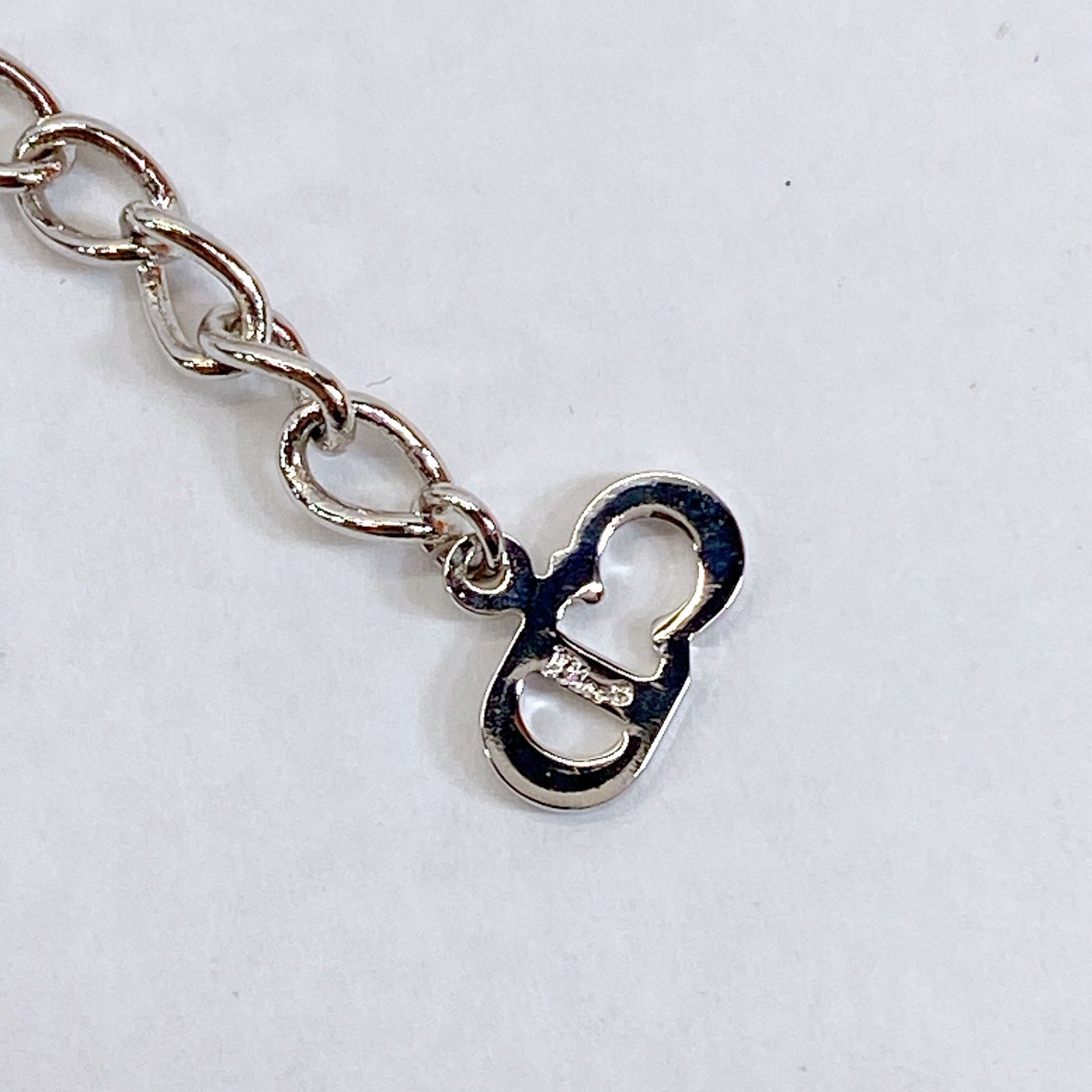 □Dior ディオール CDロゴトップ ネックレス シルバー 箱付き 良品 