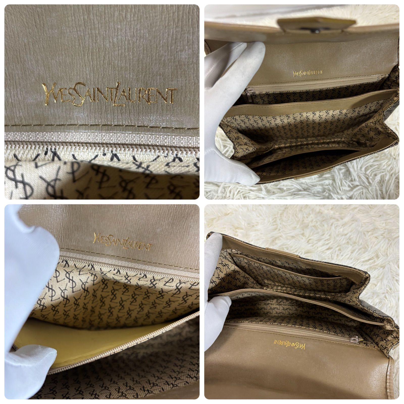 イヴサンローラン YVES SAINTLAURENT ショルダーバッグ ゼブラ柄