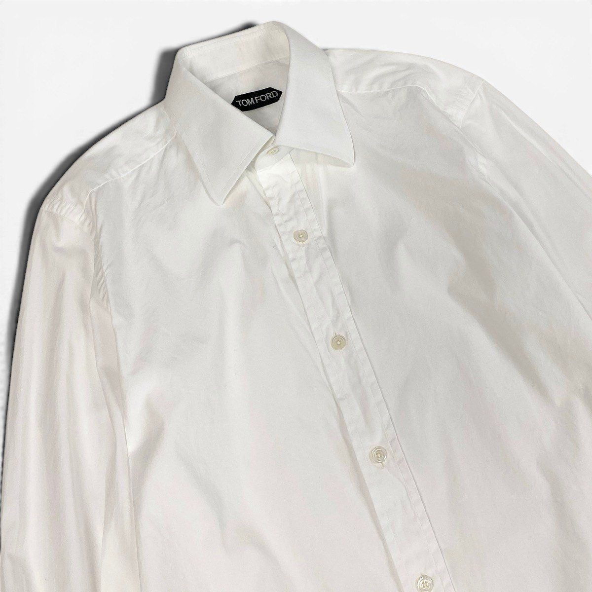 9f5② TOM FORD トムフォード 長袖シャツ コットンシャツ サイズ 39-15