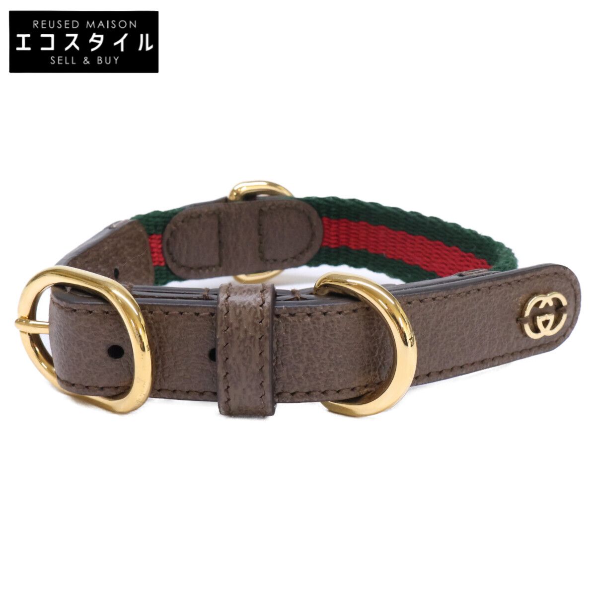 GUCCI　グッチ　692943 UTVAG スモール ペット カラー 首輪　S