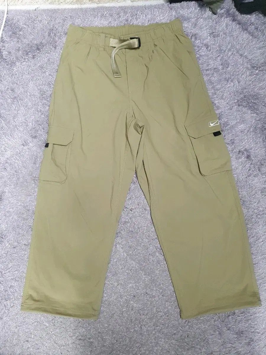 ナイキ カーゴ ズボン ワイド ウーブン パンツ ベージュ L