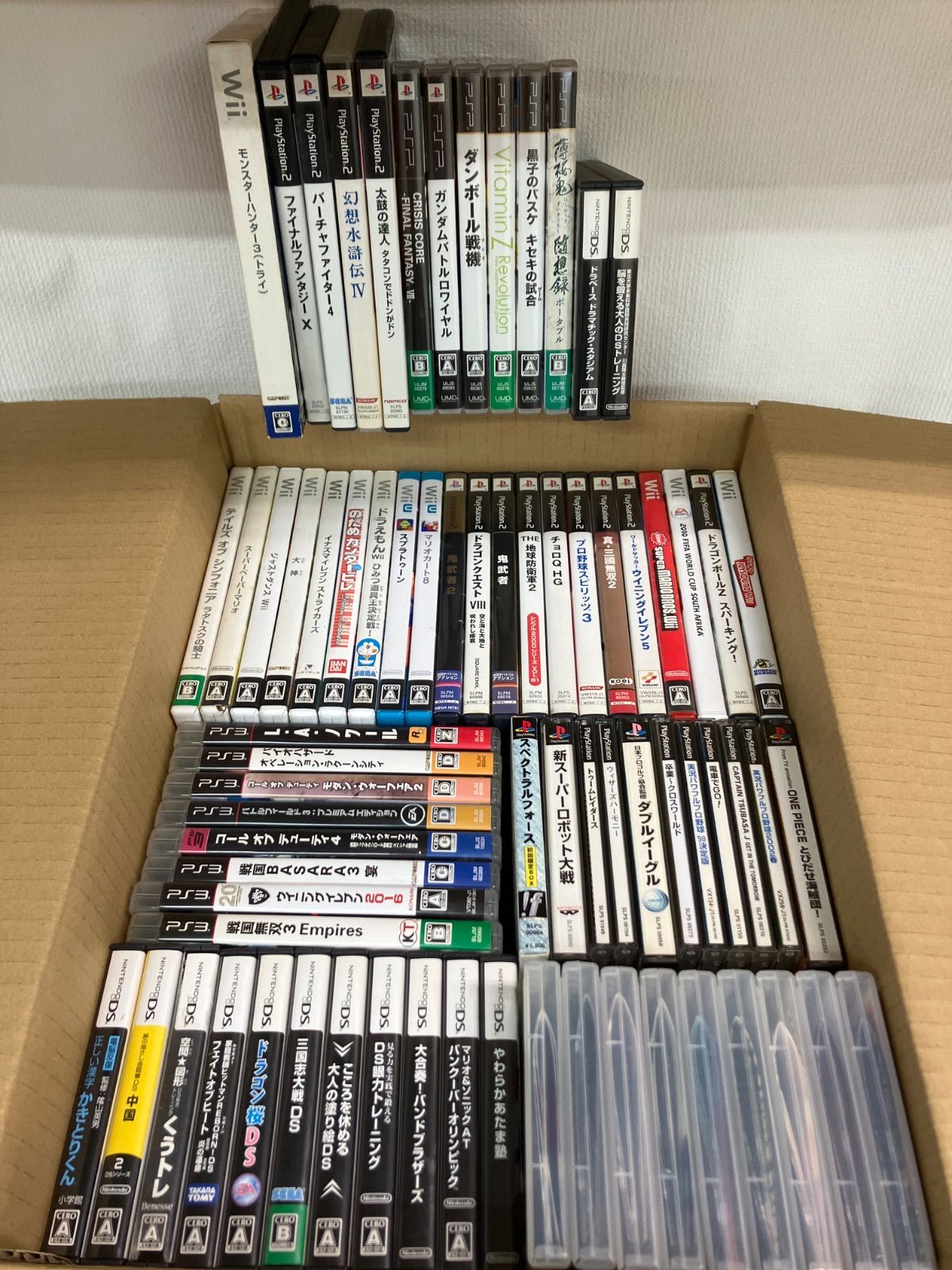 ☆ジャンク ゲームソフト 種類色々 まとめ売り！！ PS・PS2・DS・wii