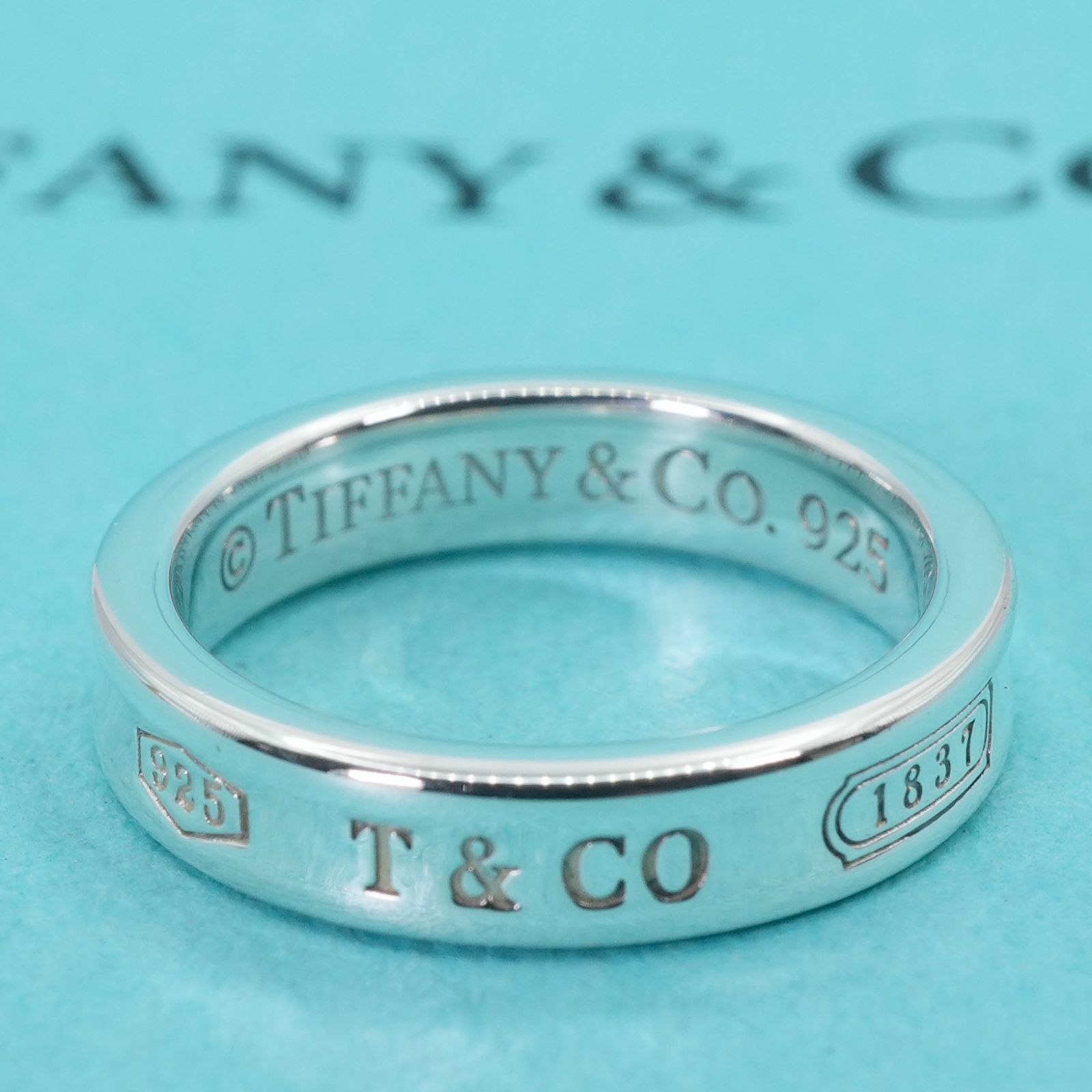 TIFFANY ティファニー ナロー リング シルバー 6.5号 6.5号ティファニー 1837 ナロー スリム シルバー リング/25-3528