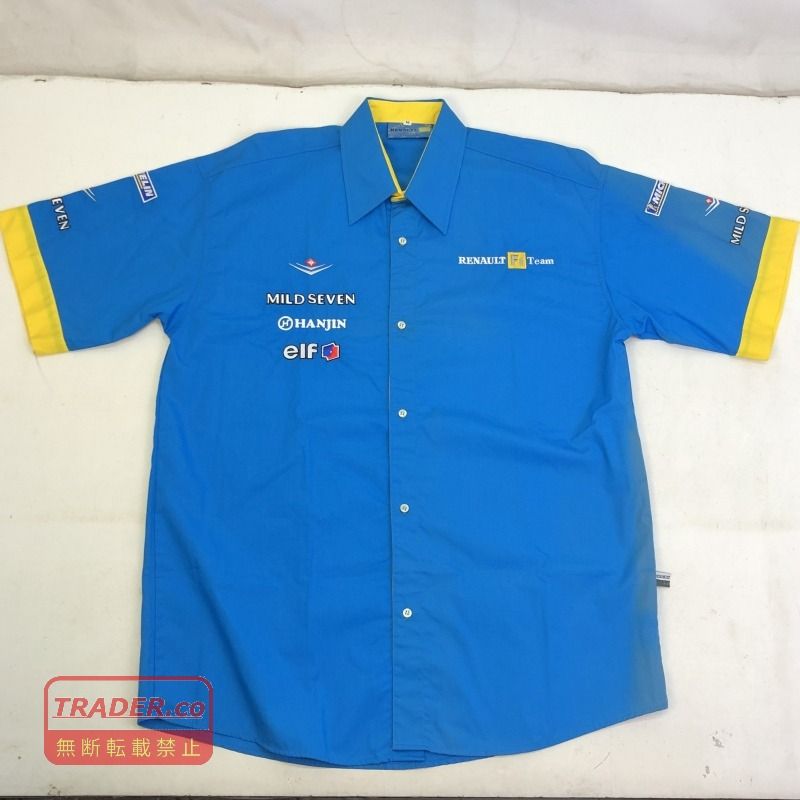 01w-6678 ルノー　RENAULT F1 Team Shirt Mild Seven チームシャツ　マイルドセブン　M トップス 【中古品】