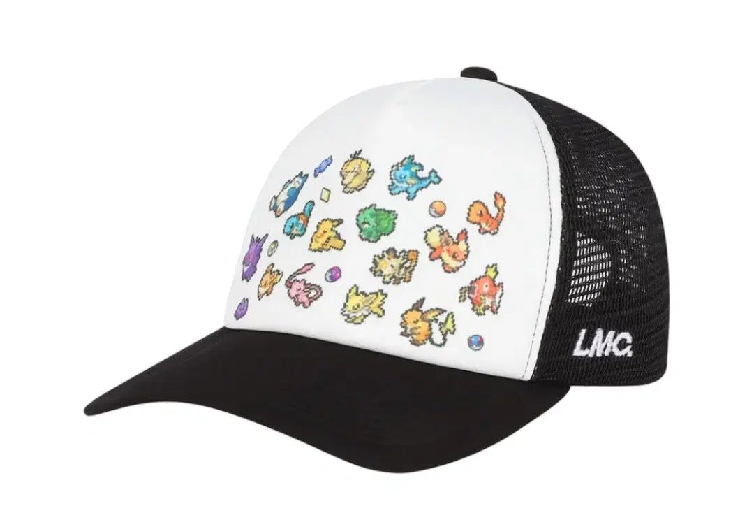 LMC x ポケットモンスター ピクセル アート マルチ トラッカー キャップ ブラック