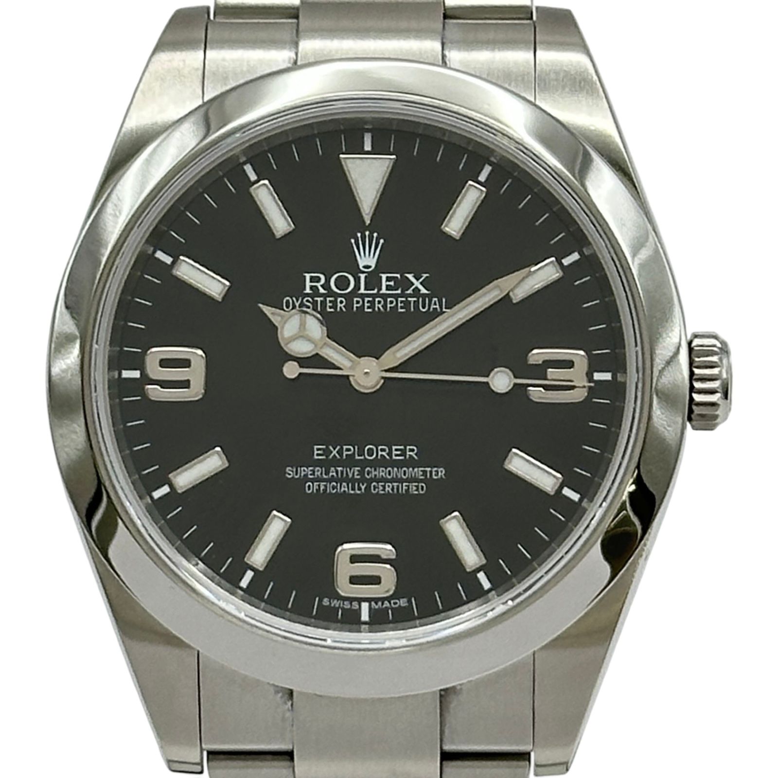ロレックス ROLEX エクスプローラー1 214270 ブラック ステンレススチール 自動巻き メンズ 腕時計