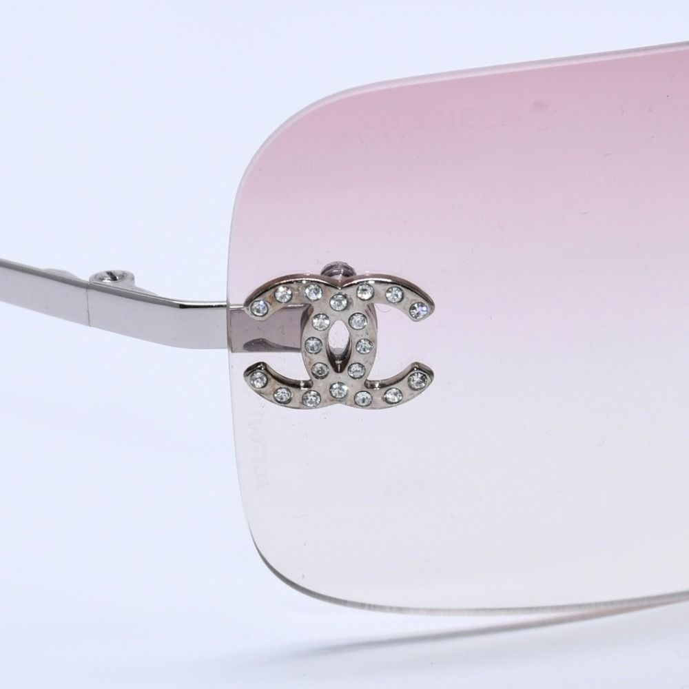 極美品 CHANEL シャネル リムレス サングラス アイウェア 4017-D c.124