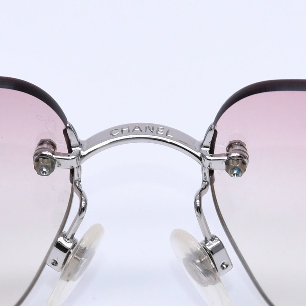 極美品 CHANEL シャネル リムレス サングラス アイウェア 4017-D c.124