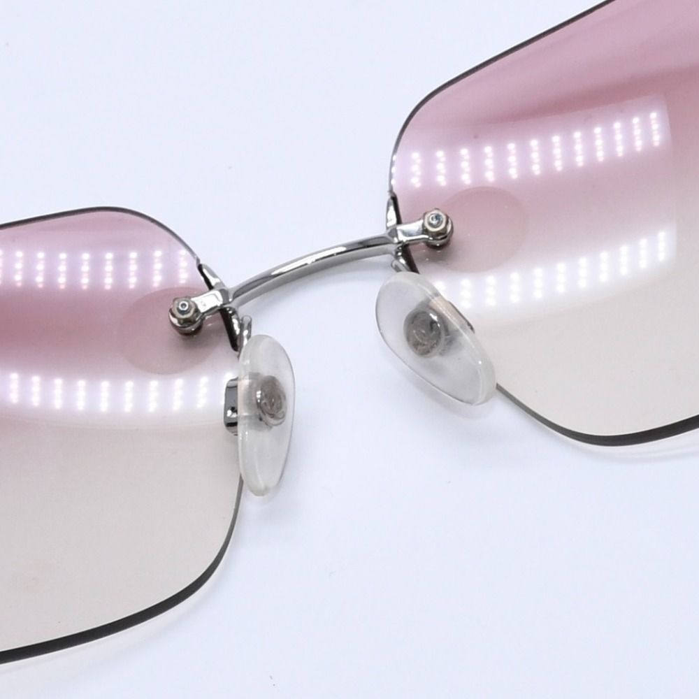 極美品 CHANEL シャネル リムレス サングラス アイウェア 4017-D c.124