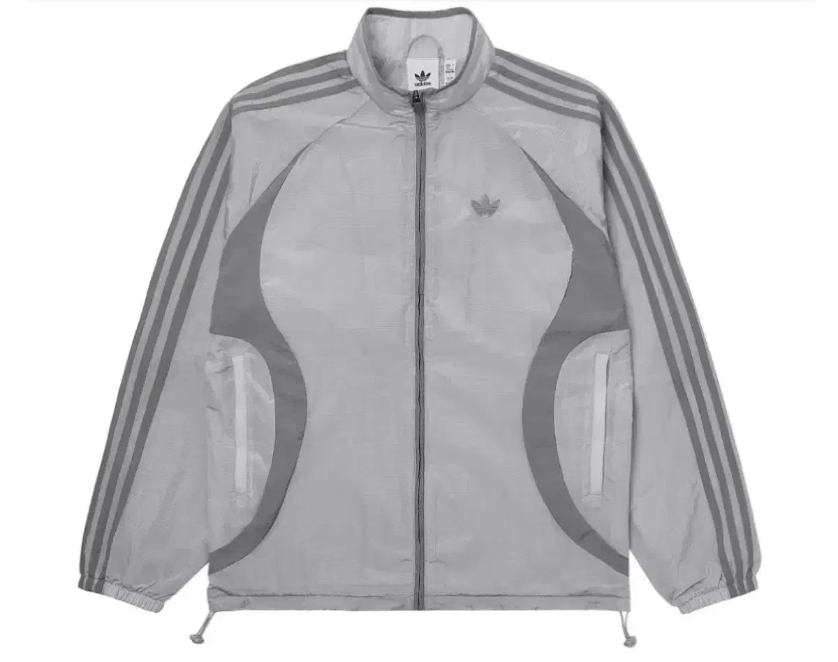 Mサイズ ) adidas 2000s ウーブン トラックジャージ グレー ウィンドブレーカー