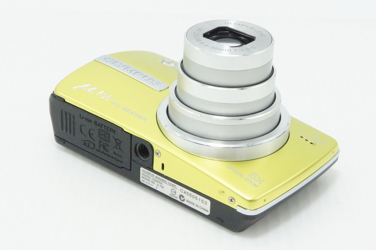 良品 OLYMPUS オリンパス μ750 コンパクトデジタルカメラ ライム