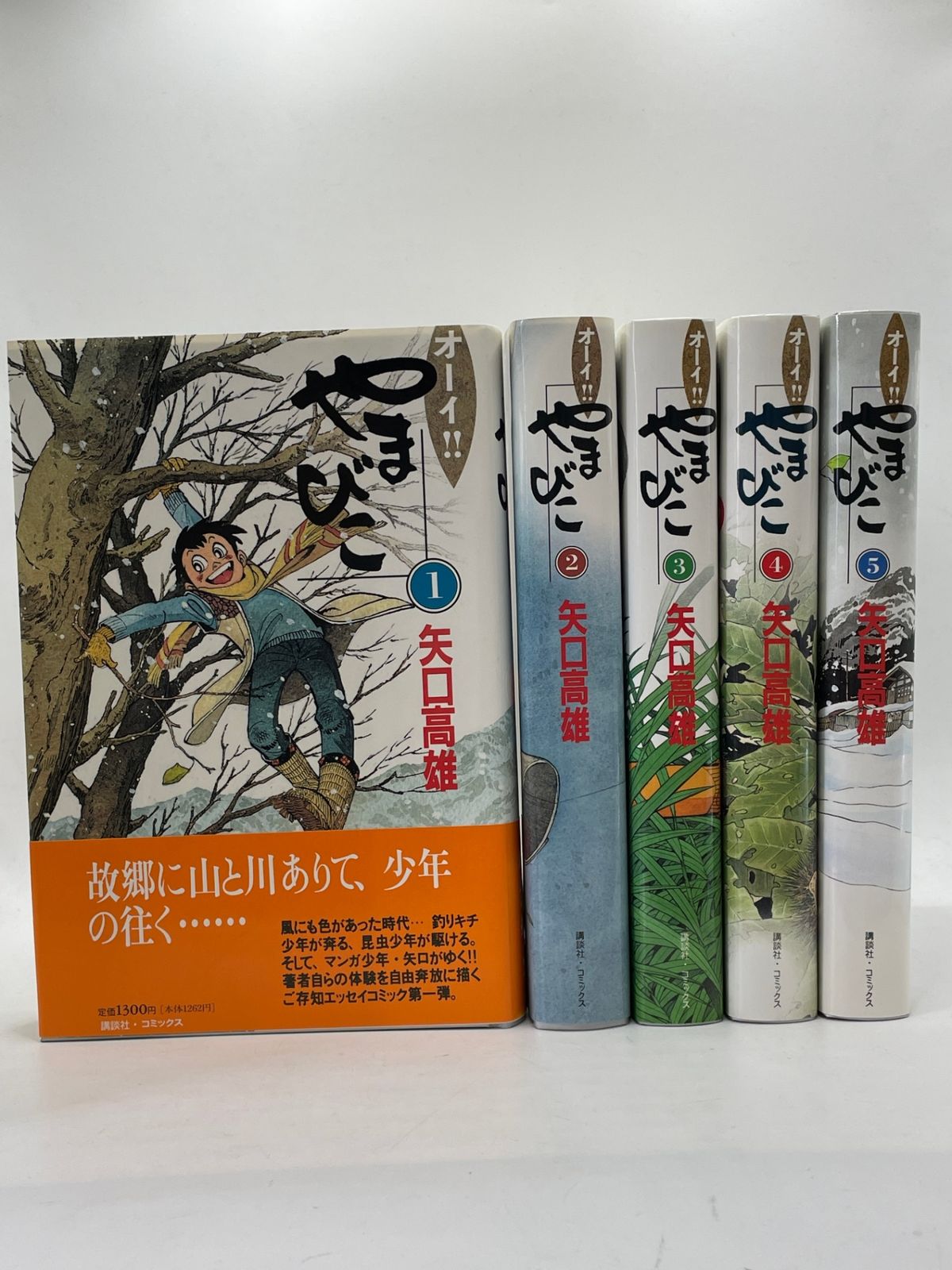 全巻セット】 オーイ!!やまびこ 全1～5巻 矢口高雄 講談社コミックス