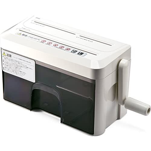 R◆サンワダイレクト シュレッダー 家庭用 手動 マイクロクロスカット A4/2枚 CD DVD カード 対応 ハンドシュレッダー 1個 400-PSD010 d1abd7d6