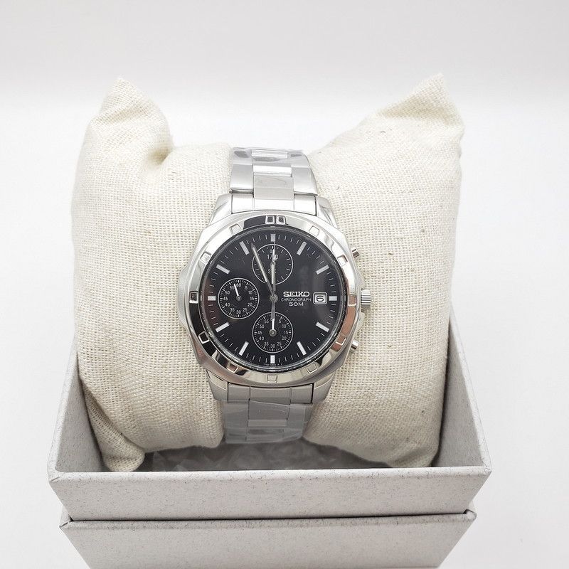 SEIKO　セイコー　腕時計　メンズ　クロノグラフ　Chronograph　7T92-0CA0 黒文字盤　SND191P1