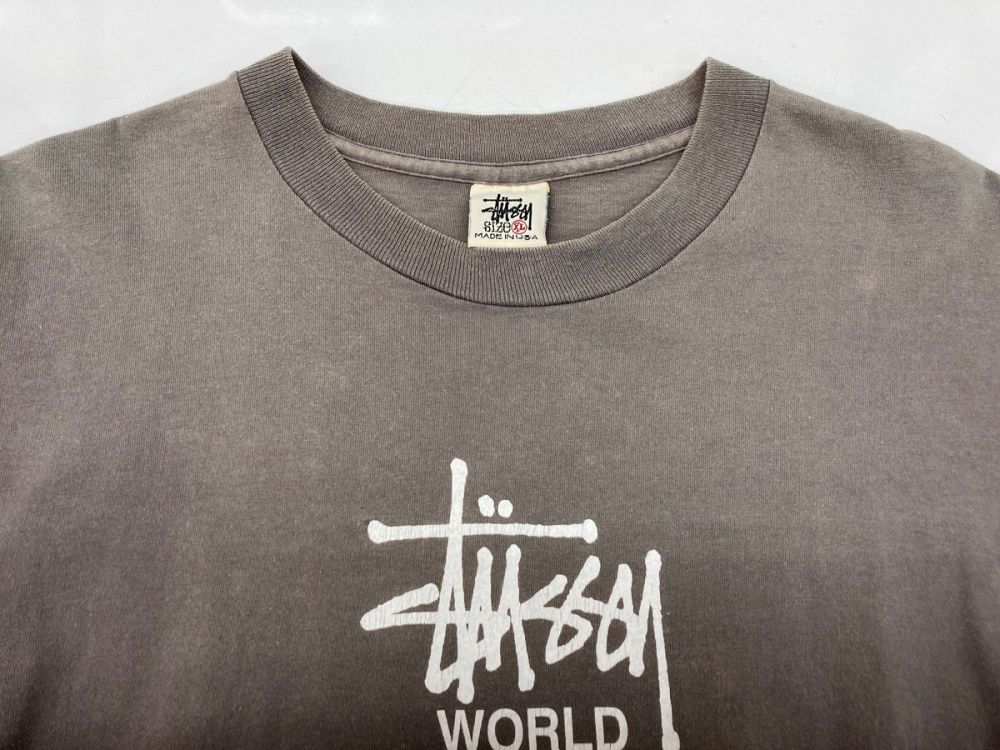 ステューシー STUSSY オールド OLD 90's 白タグ WORLD TOUR ロゴ