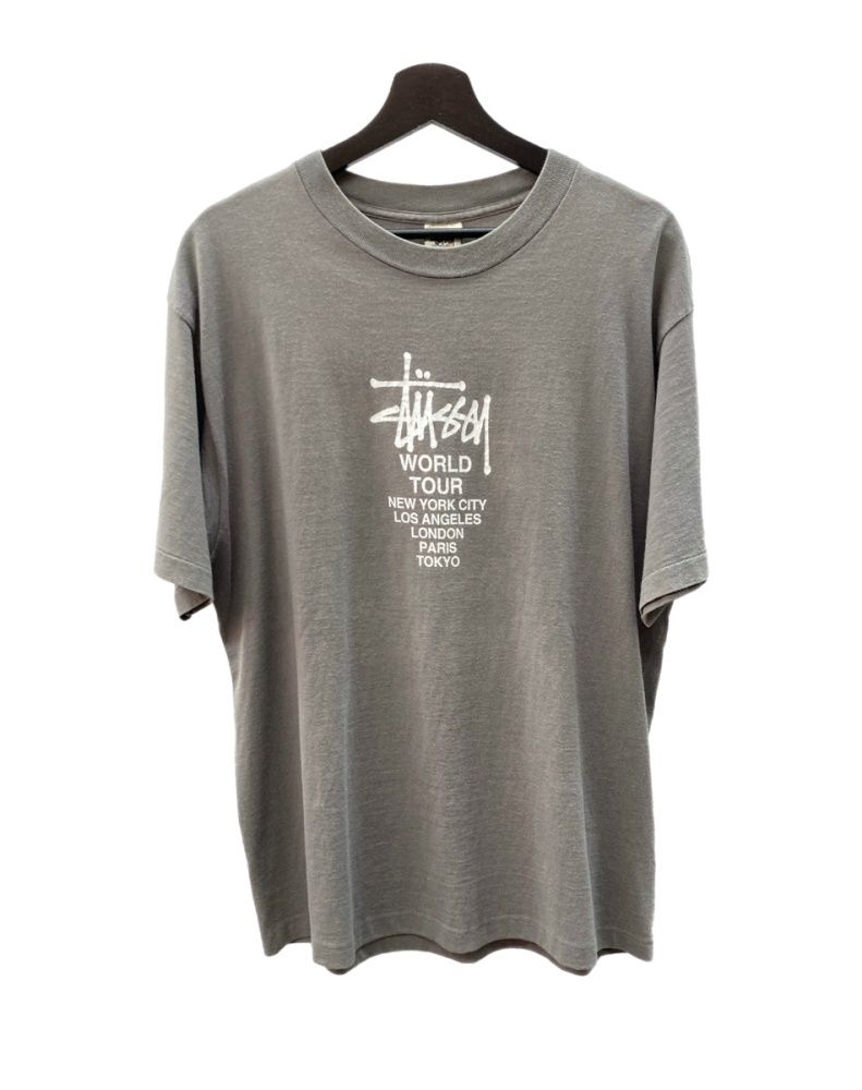 ステューシー STUSSY オールド OLD 90's 白タグ WORLD TOUR ロゴ