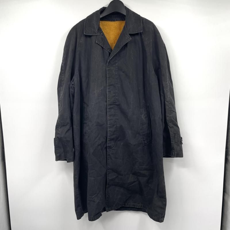 【中古】60s ZELAN生地 ボアライナー付きコート サイズ表記なし ブラック オレンジ MAJORジッパー[17]