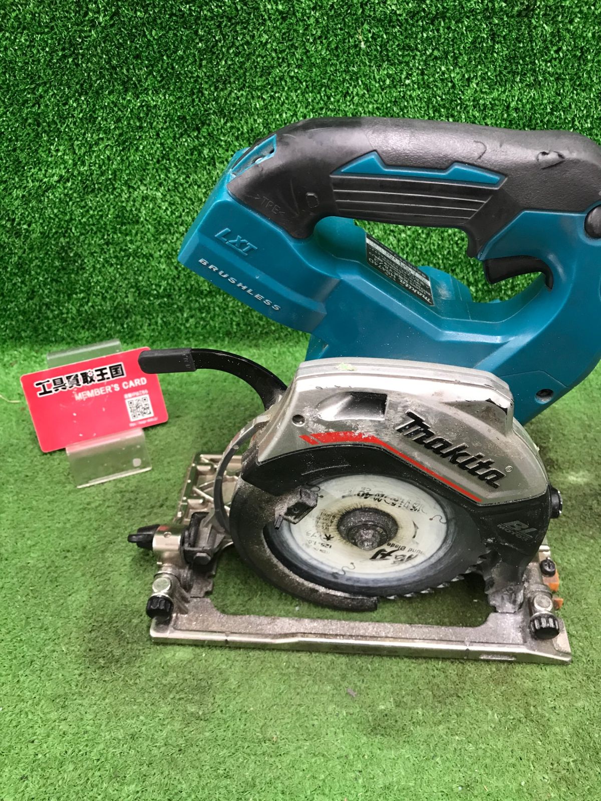 【中古品】【0918】★makita(マキタ) 125㎜18v充電式マルノコ 青(本体のみ) HS474DZ　ITOB44A2V9JI 16,133円