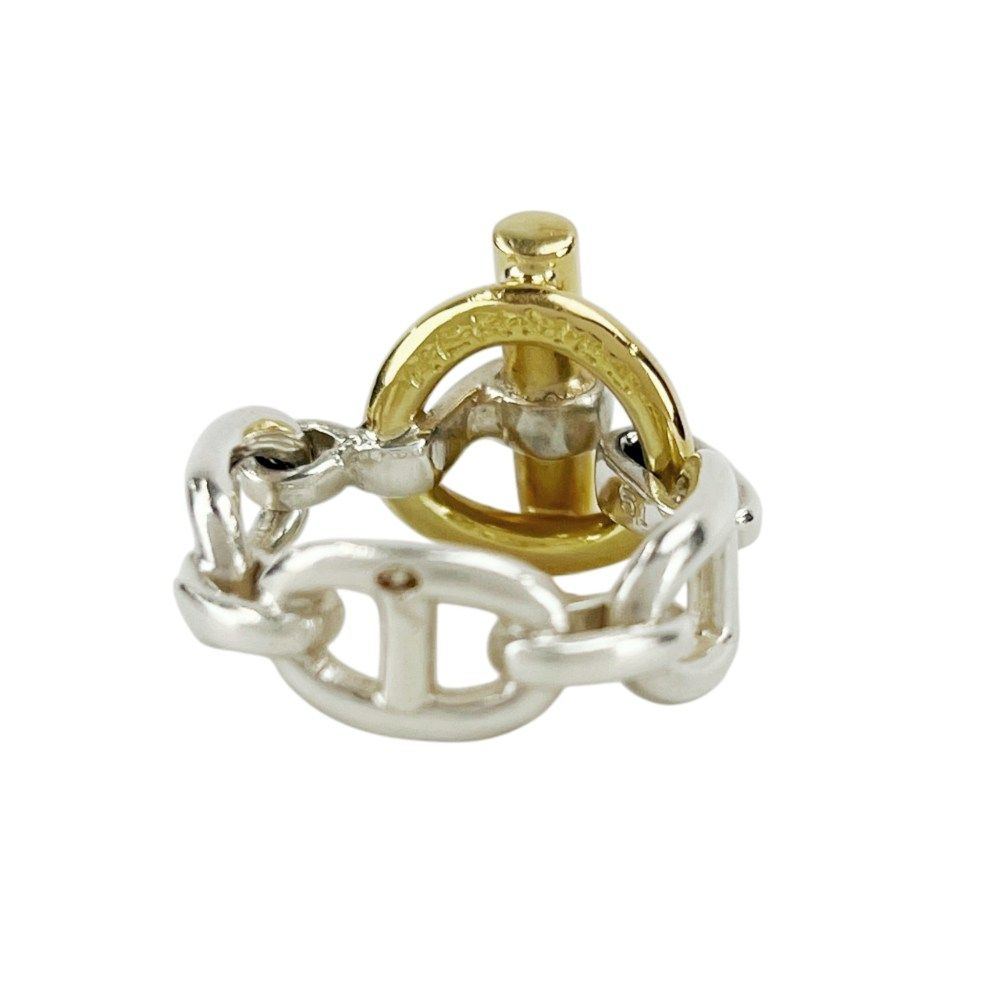 エルメス □美品□ シェーヌダンクル コンビ リング 指輪 アクセサリー