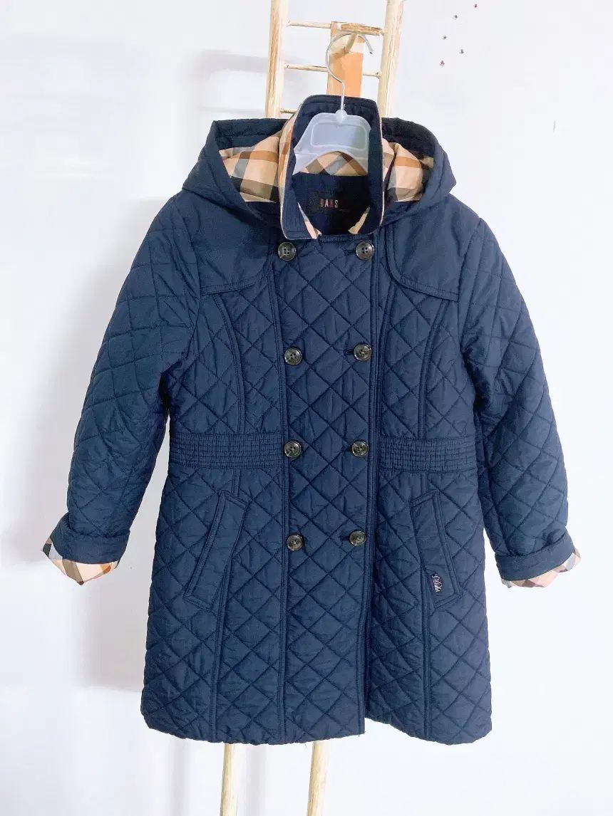 (ジュニア140(11Y) DAKS ダックス ジュニア フード キルティング ハーフ ジャケット