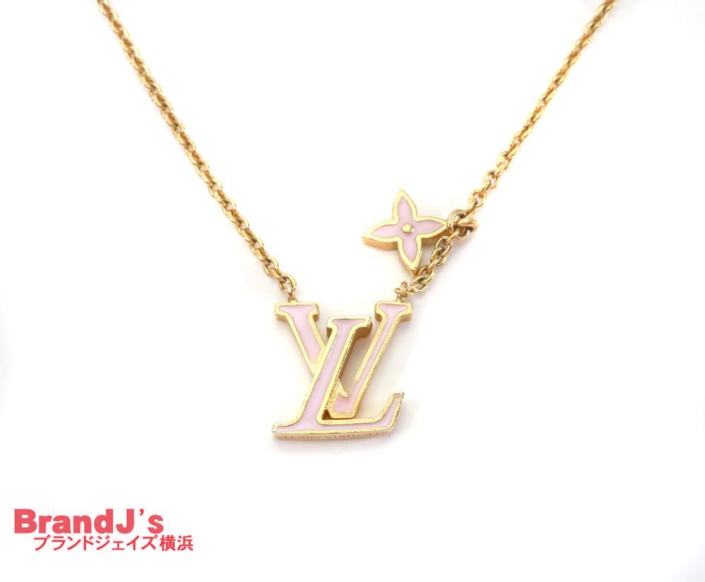 未使用 ルイヴィトン ネックレス・ＬＶ アイコニック エネメル ゴールド ピンク M01215 現行モデル /34806 40,820円