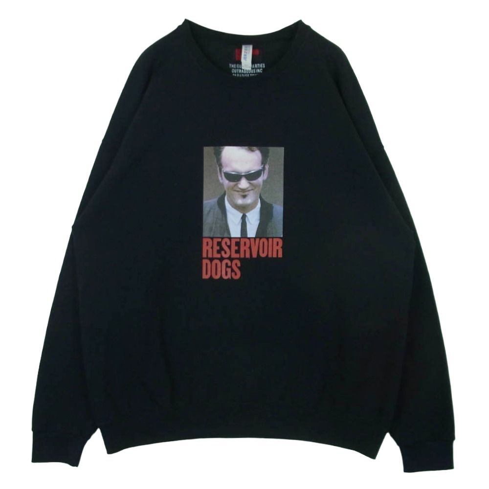 WACKO MARIA ワコマリア reservoir dogs CREW NECK SWEAT SHIRT レザボア・ドッグス クルーネック スウェット トレーナー ブラック系 2XL【中古】