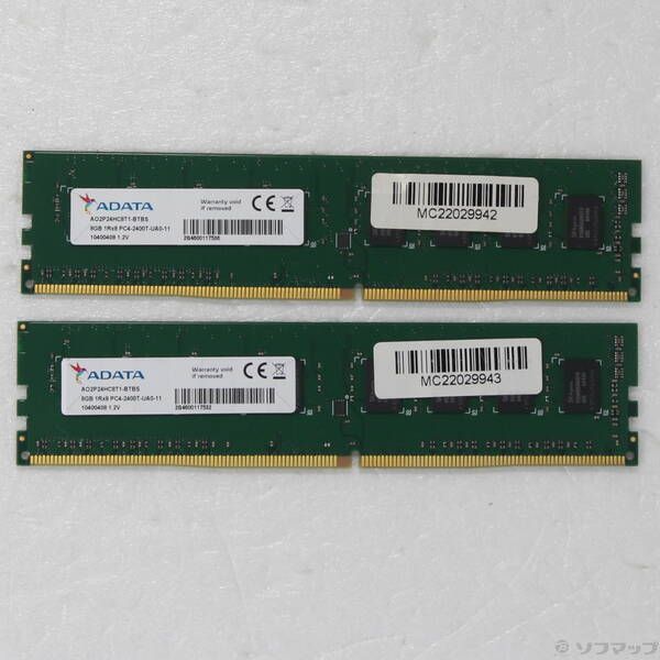 ソフマップ 〔中古品〕 288P PC4-19200 DDR4 2400 16GB 8GB×2枚組【262】
