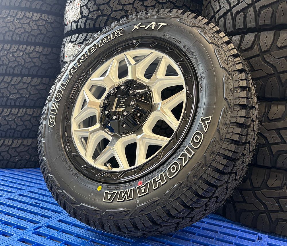 新品 ４本セット ハイエース 200系 レジアスエース タイヤホイール 16インチ｜ ヨコハマ ジオランダー X-AT 215/65R16 LEXXEL インフェルノ