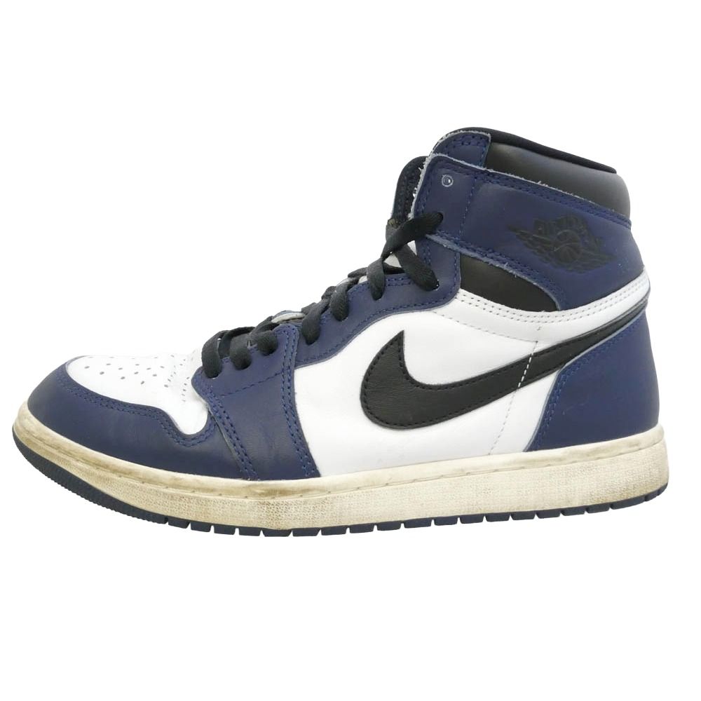 NIKE ナイキ DZ5485-401 Air Jordan 1 Retro High OG Midnight Navy AJ1 エアジョーダン1 レトロ ハイ OG ハイカットスニーカー ホワイト系 ネイビー系 28cm【中古】 6,830円