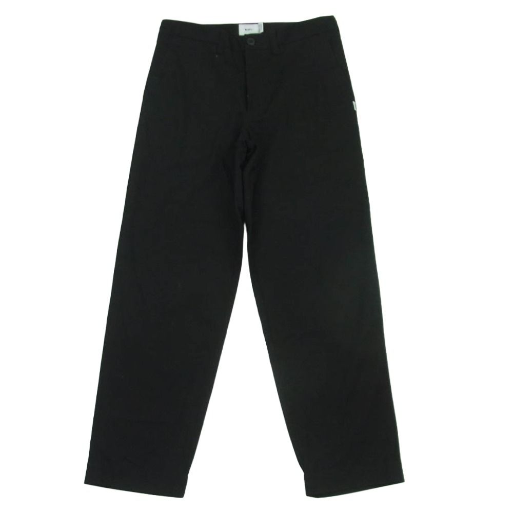 WTAPS ダブルタップス 23SS 231BRDT-PTM06 TROUSERS CTPL. TWILL トラウザー コットン ツイル パンツ ブラック系 01【中古】