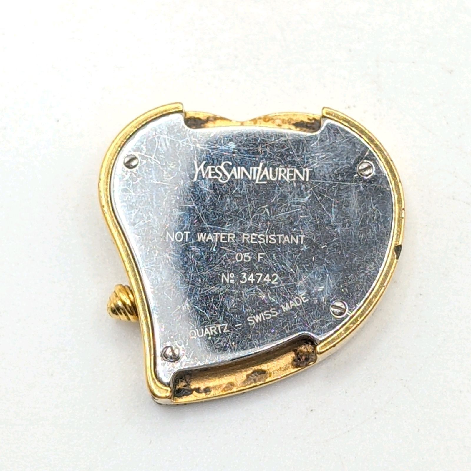 Yves Saint Laurent 34742 Watch quartz Heart watch Gold Shell dial