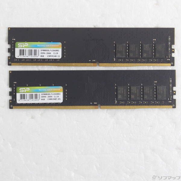 ソフマップ 〔中古品〕 シリコンパワー PC4-21300 UDIMM 8GB×2 DDR4 2666【344】