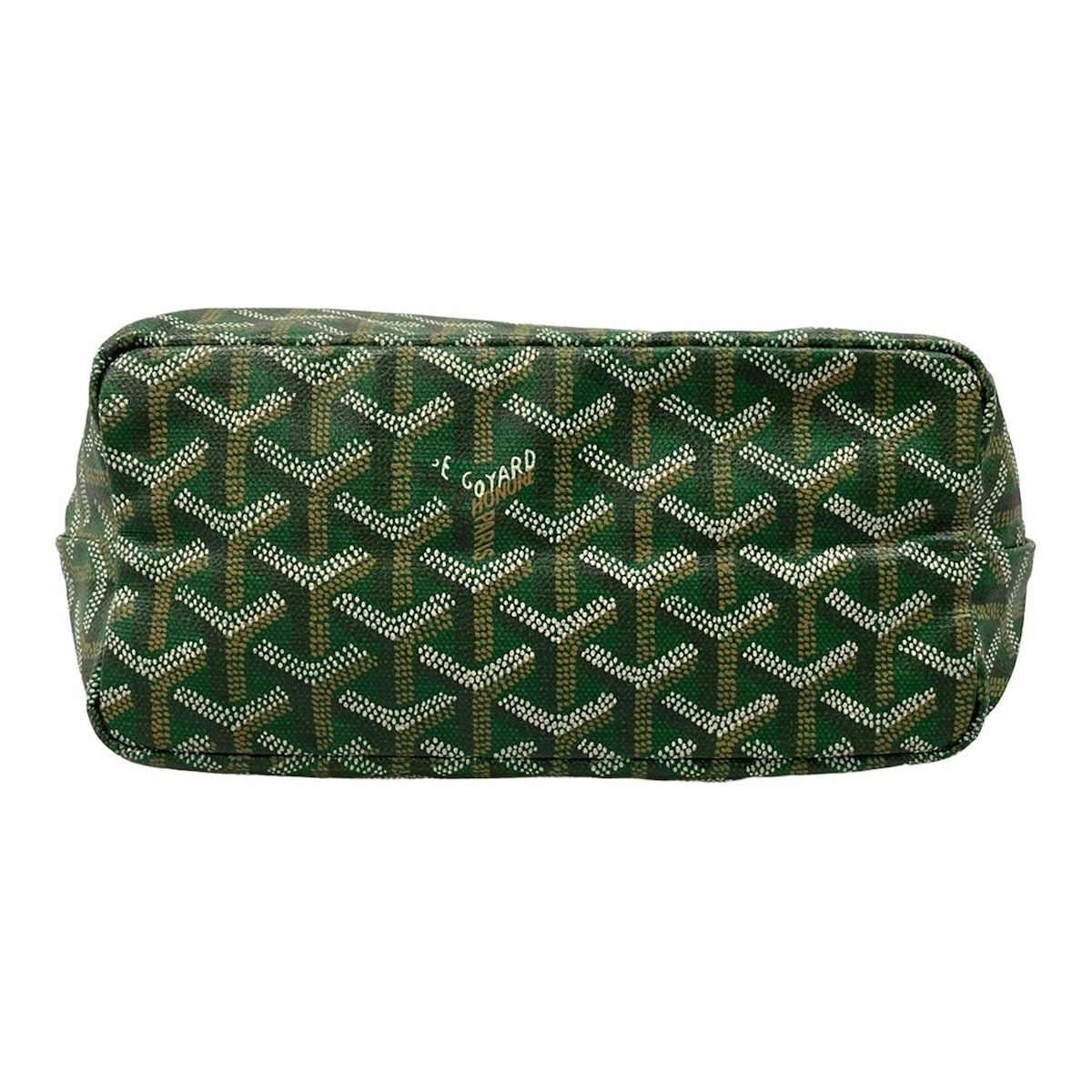 GOYARD(ゴヤール) トートバッグ サンルイジュニア グリーン×白 