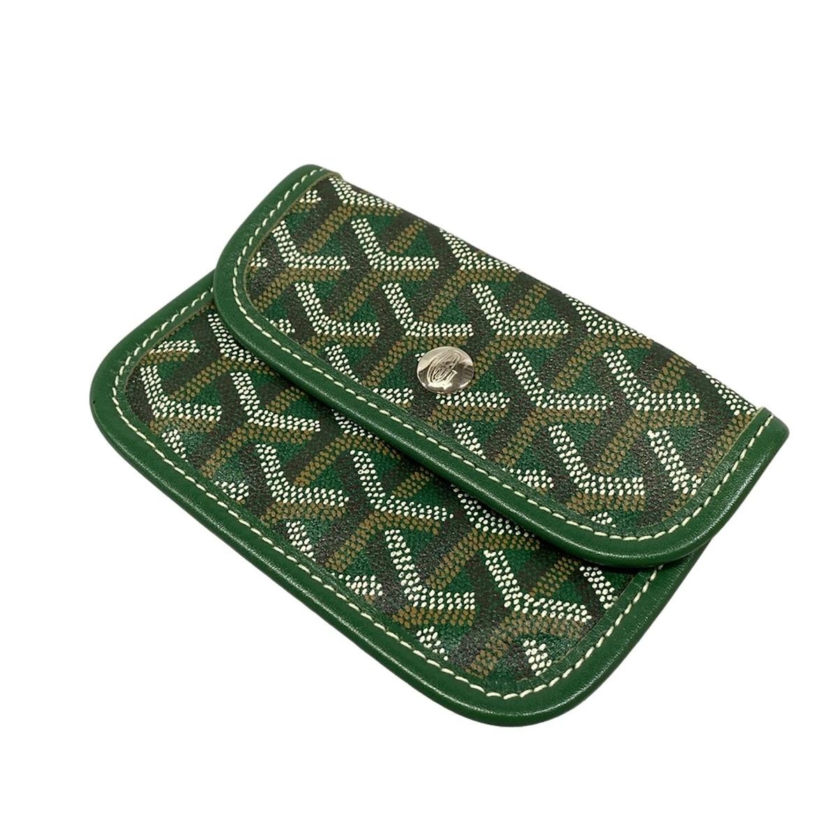 GOYARD(ゴヤール) トートバッグ サンルイジュニア グリーン×白 
