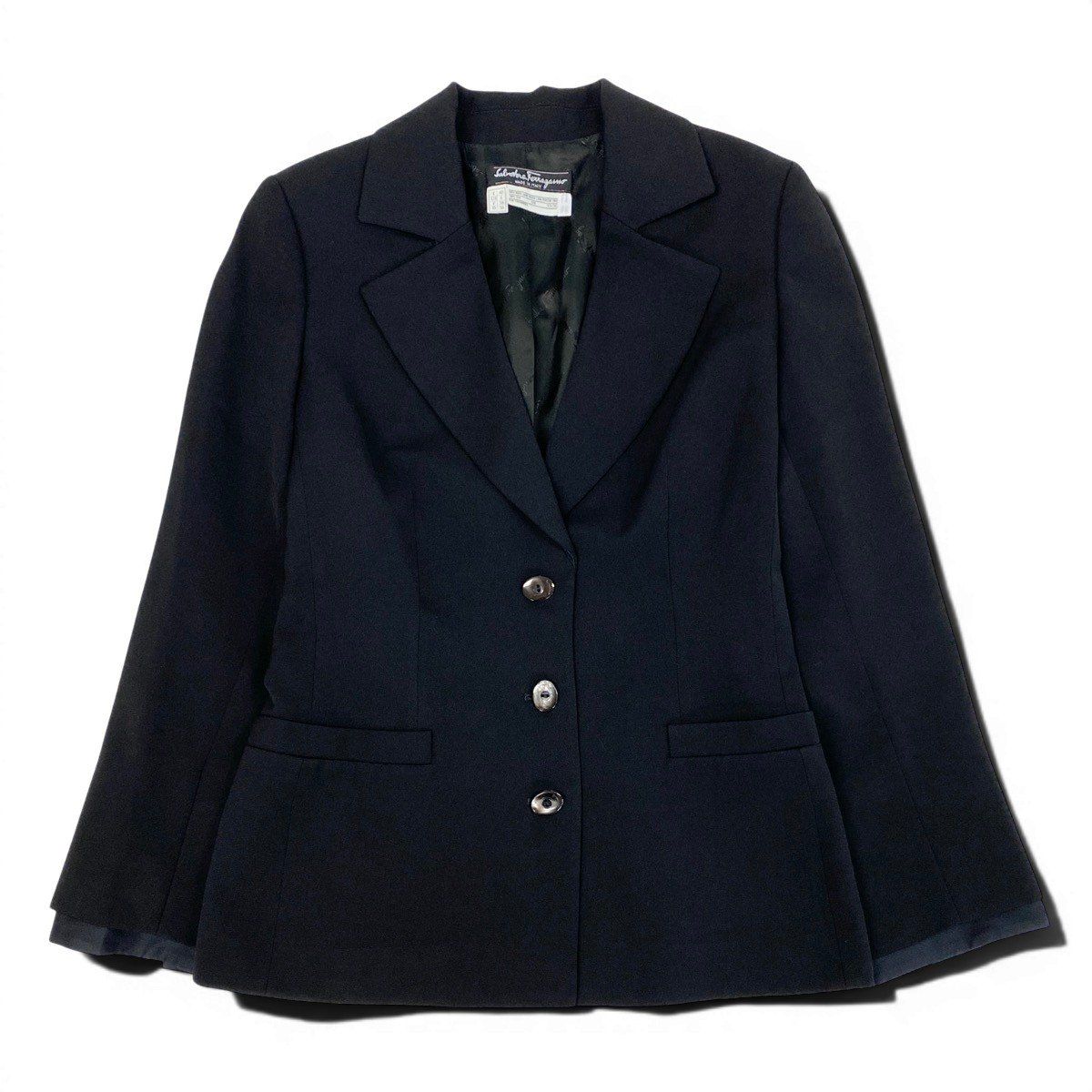 レディース イタリア製【Salvatore Ferragamo】テーラードジャケット 40