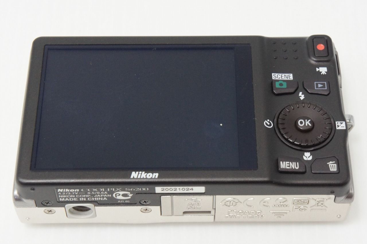 良品 Nikon ニコン COOLPIX S6200 コンパクトデジタルカメラ プラチナ