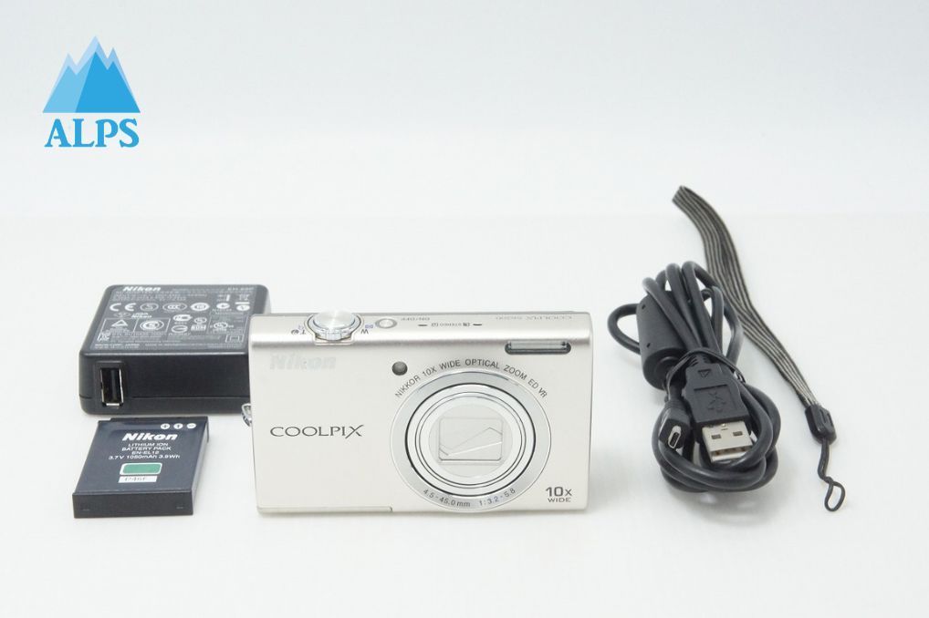 良品 Nikon ニコン COOLPIX S6200 コンパクトデジタルカメラ プラチナ