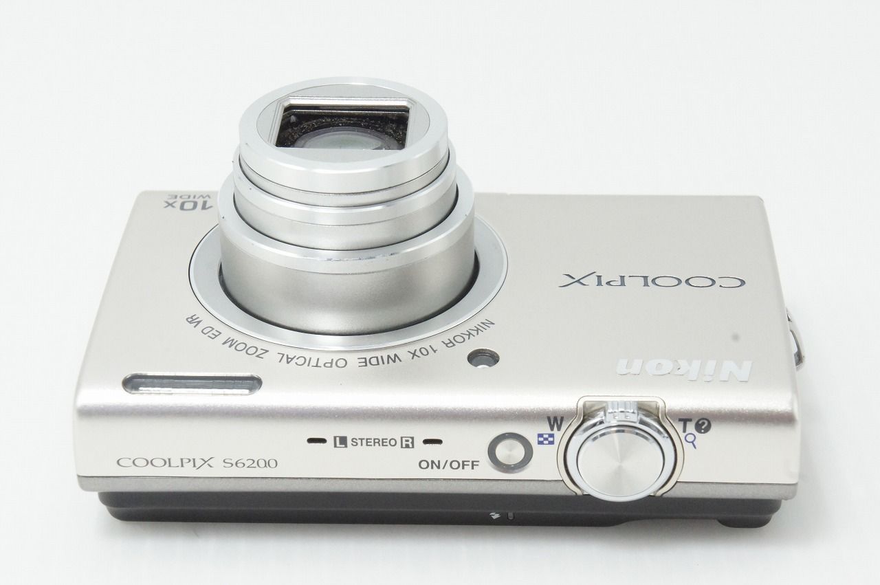 良品 Nikon ニコン COOLPIX S6200 コンパクトデジタルカメラ プラチナ