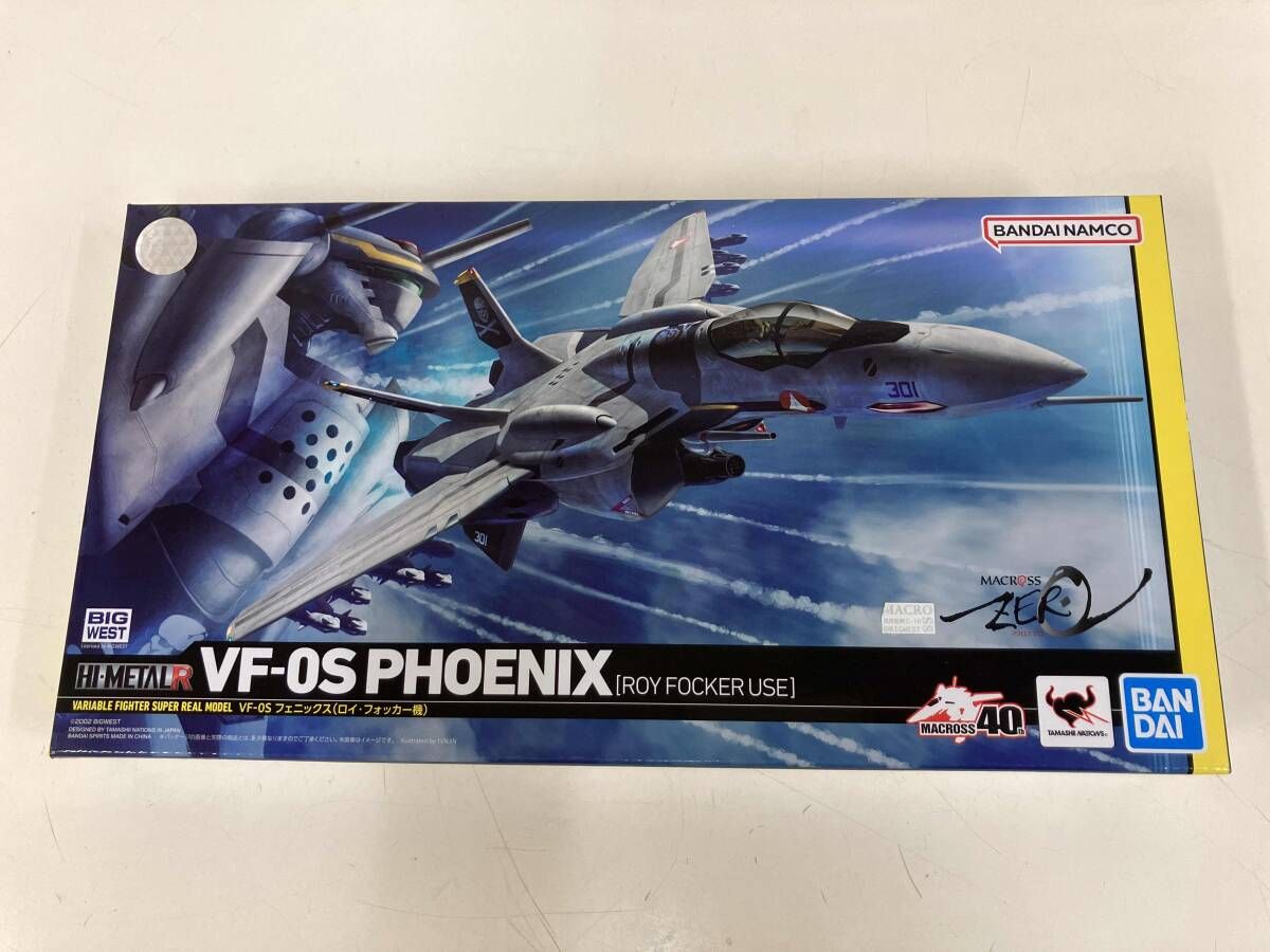 バンダイ VF-0S フェニックス (ロイ･フォッカｰ機) HI-METAL R マクロス ゼロ ロボットフィギュア