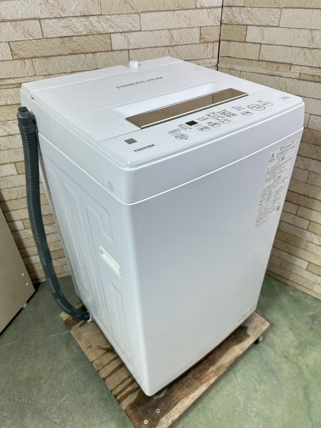【たのメル便配送】AW-45ME8(KW) 21年製 大阪・尼崎配送設置無料☆3か月保障付き☆洗濯機☆東芝☆4.5kg☆2022年