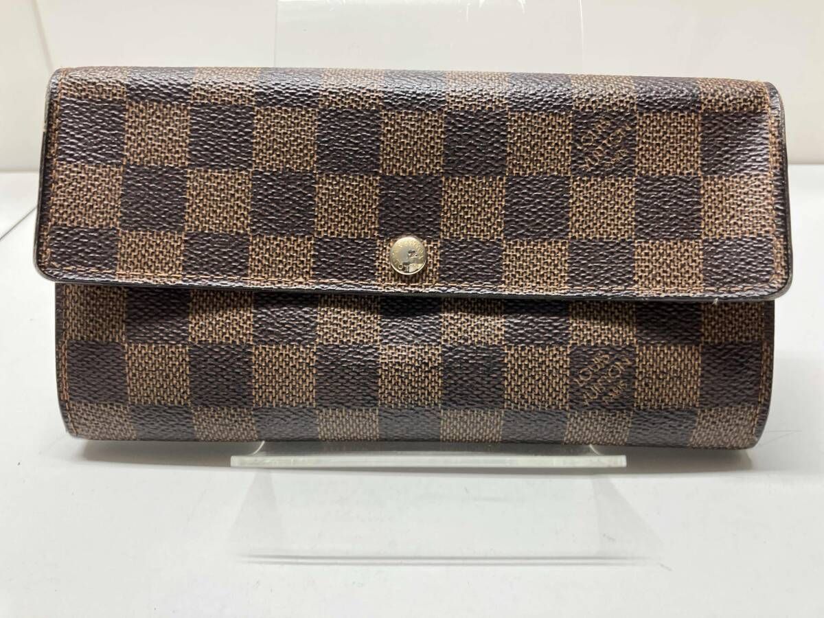 LOUIS VUITTON ダミエ CA1008 ポルトフォイユサラ フラップ長財布 N61734