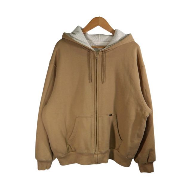 SUPREME 25aw REVERSIBLE WORK ZIP UP HOODED SWEATSHIRT BEIGE サイズ