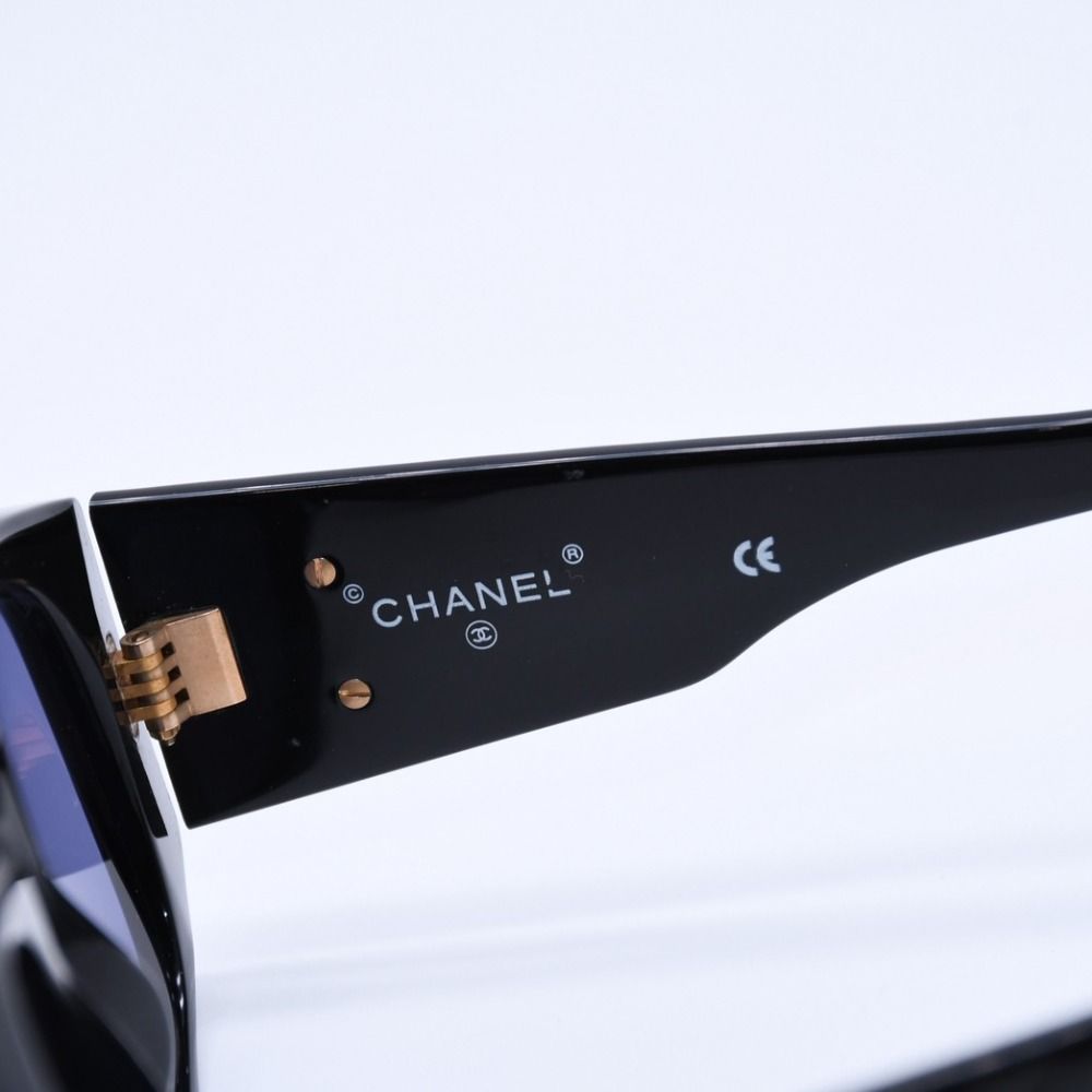 極美品 CHANEL シャネル マトラッセココマークサングラス ブラック