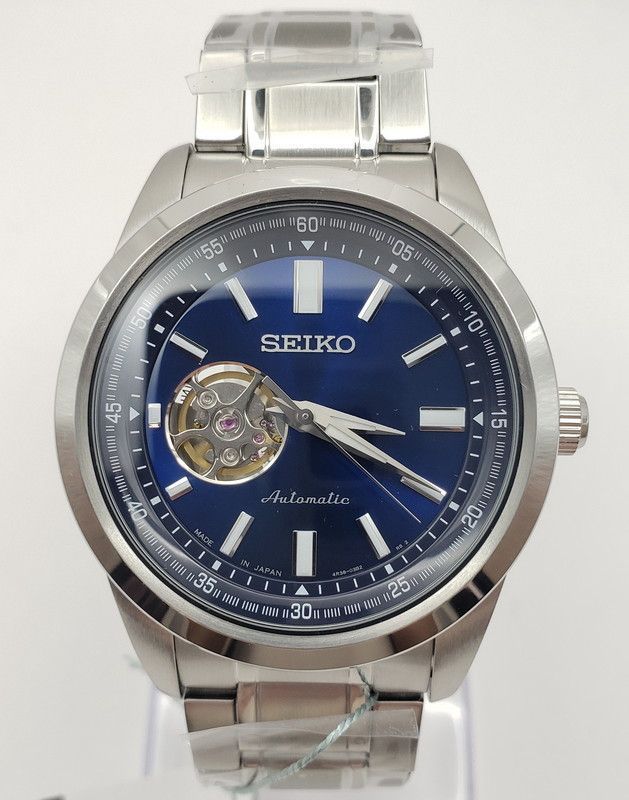 セイコーSEIKO 腕時計 メンズ SCVE051 メカニカル 自動巻き ネイビー シルバー