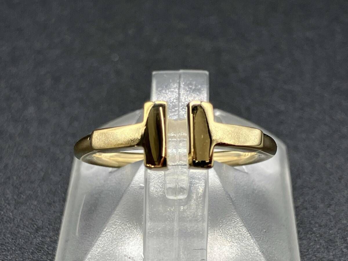 【研磨済み】TIFFANY＆Co．（T＆Co．） ／750／3.0g／＃6／Tワイヤーリング ／ブランドアクセサリー／指輪　リング