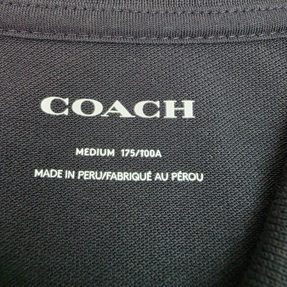 COACH コーチ ロゴ 刺繍 ポケット付き 半袖ポロシャツ ポロシャツ