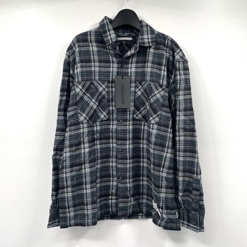 【中古】NEIGHBERHOOD CLAN TARTAN CHECK SHIRT サイズM 252ARNH-SHM01 長袖 シャツ ネイバーフッド[17]