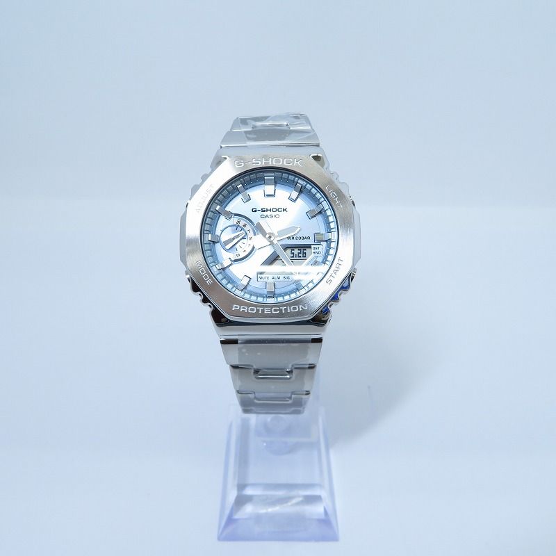 【瀬戸大橋店】 中古 G-SHOCK | ジーショック 腕時計 アナデジクォーツ GM-2110D-2AJF ライトブルー 【131】