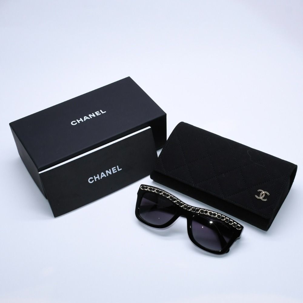 極美品 CHANEL シャネル レクタングル シェイプ サングラス 71626A